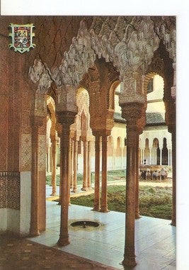 Postal 047845 : Granada. Alhambra. Columnas. Patio de los Leones