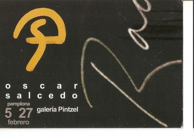 Postal 047865 : Oscar Salcedo. Galeria Pintzel. Pamplona. Oledo y tinta sobre papel