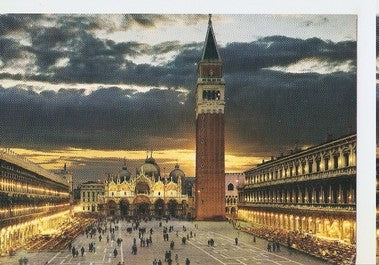 Postal 047920 : Venice at night - St. Marcus Square
