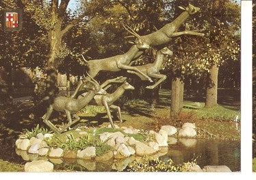 Postal 047948 : Barcelona. Parque de la Ciudadela - Zoo. Monumento a Walt Disney