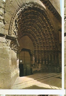 Postal 048008 : Tudela. Catedral puerta del Juicio