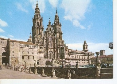 Postal 048022 : Santiago de Compostela. Catedral. Fachada del Obradoiro (siglo XVIII)