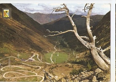 Postal 048053 : Pirineu Catala (Lleida). El Pallars. Acces al Port de la Bonaigua i refugi de Ntra. Sra. De Lesares. Pas de la Vall dAneu