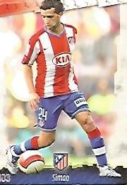 CROMO ALBUM LAS FICHAS DE LA LIGA: Atletico de Madrid: Simao