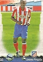 CROMO ALBUM LAS FICHAS DE LA LIGA: Atletico de Madrid: Sinama-Pongolle