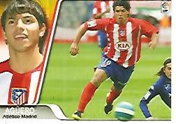 CROMO ALBUM LIGA DE FUTBOL 2007-2008: Aguero (no 126) Atletico de Madrid