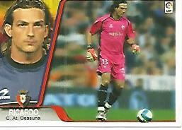 CROMO ALBUM LIGA DE FUTBOL 2007-2008: Ricardo (no 237) Osasuna
