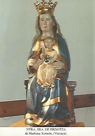 POSTAL 54263: Nuestra Señora de Erdotza. Maarkina-Xemein Vizcaya