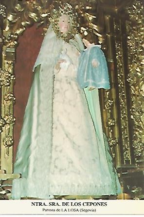 POSTAL 54274: Nuestra Señora de los Cepones. La Losa Segovia