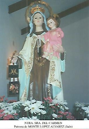 POSTAL 54280: Virgen del Carmen. Monte Lopez Alvarez Jaen