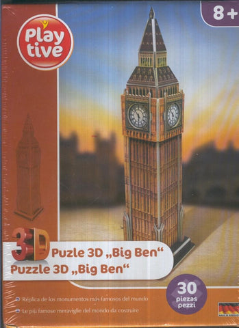 Puzzle de 30 piezas en 3D: Big Ben