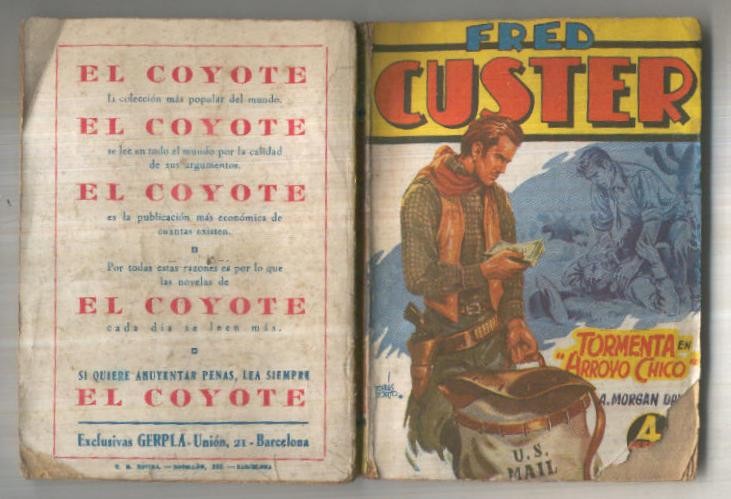 Fred Custer numero 24: Tormenta en Arroyo Chico (roto cubierta lado inferior derecho)