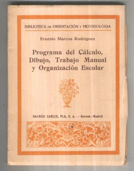 Programa de calculo dibujo trabajo manual y organizacion escolar