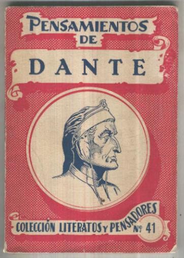 Literatos y pensadores numero 041: Pensamientos de Dante