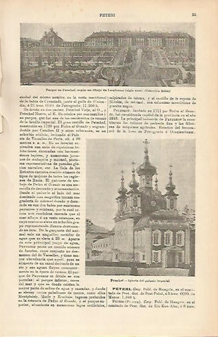 LAMINA DE ESPASA 198:  Imagenes de Peterhof