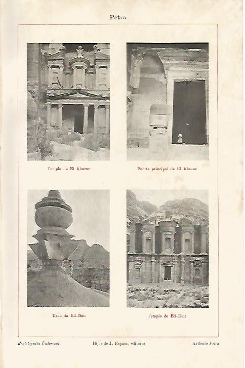 LAMINA DE ESPASA 199: Imagenes de Petra