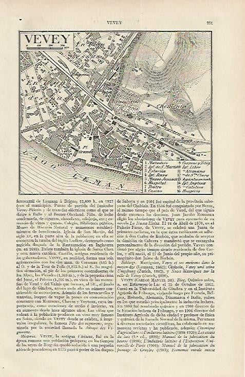 LAMINA DE ESPASA 218: Plano de Vevey