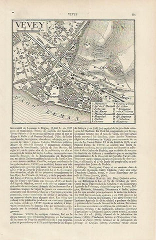 LAMINA DE ESPASA 218: Plano de Vevey