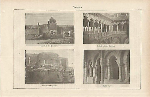LAMINA DE ESPASA 224: Vistas de Veruela