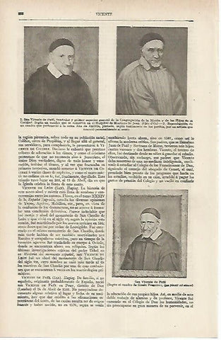 LAMINA DE ESPASA 249: Imagenes de San Vicente de Paul