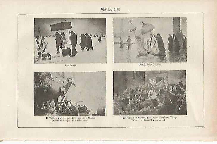 LAMINA DE ESPASA 251: Imagenes de El Viatico