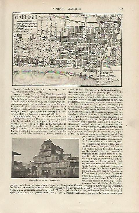 LAMINA DE ESPASA 252: Plano de Viareggio