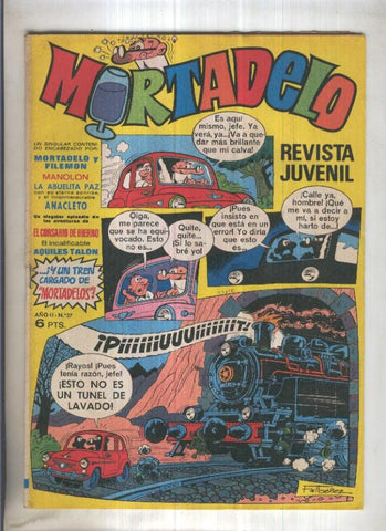 Revista Mortadelo numero 27 (recortado los billetes mortadelo en su hoja correspondiente)