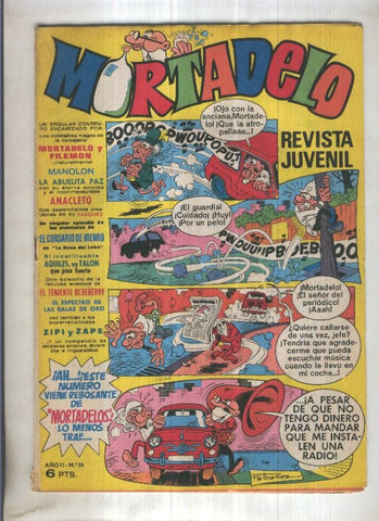 Revista Mortadelo numero 28 (recortado los billetes mortadelo en su hoja correspondiente)