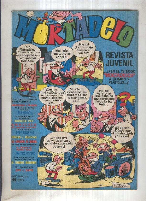 Revista Mortadelo numero 40 (recortado los billetes mortadelo en su hoja correspondiente)