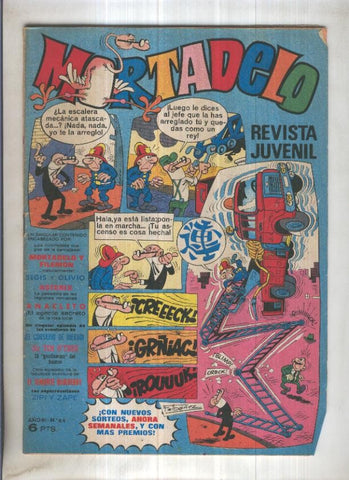 Revista Mortadelo numero 64 (recortado los billetes mortadelo en su hoja correspondiente)