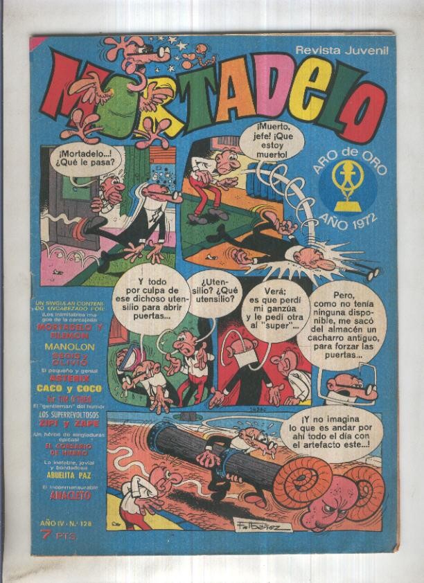 Revista Mortadelo numero 128 (falta pagina 17/18)