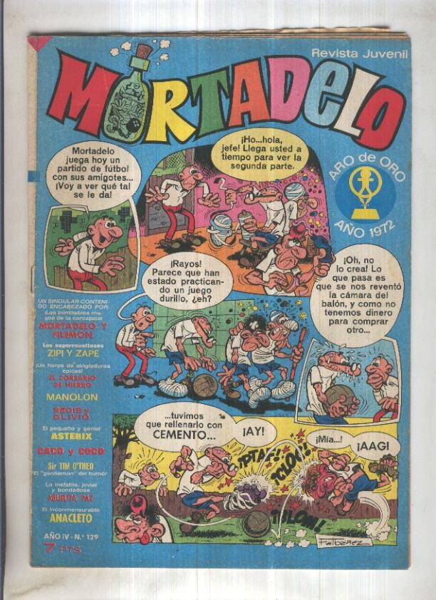 Revista Mortadelo numero 129 (falta pagina 17/18)