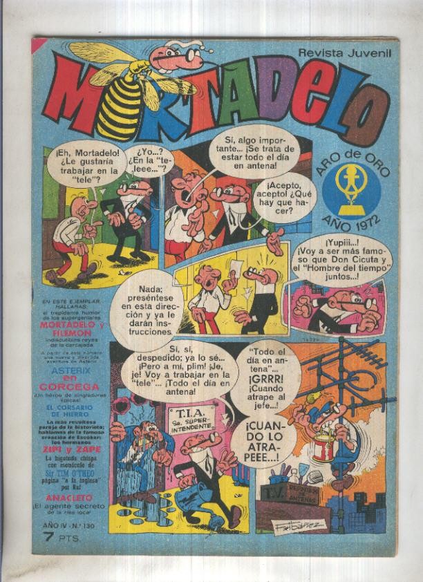Revista Mortadelo numero 130 (falta pagina 17/18)