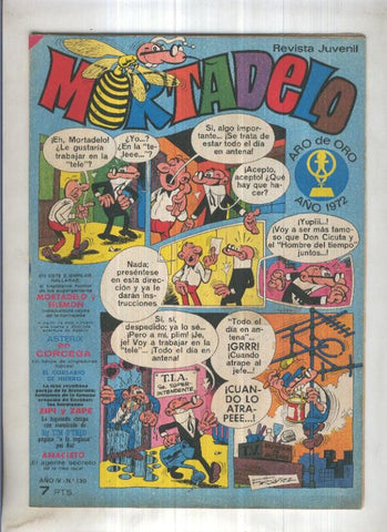 Revista Mortadelo numero 130 (falta pagina 17/18)