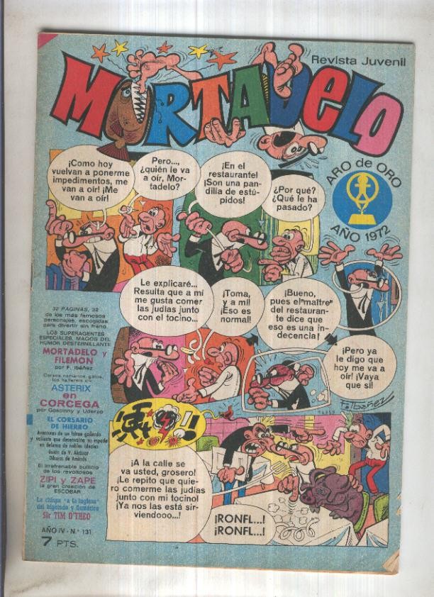 Revista Mortadelo numero 131 (falta pagina 17/18)
