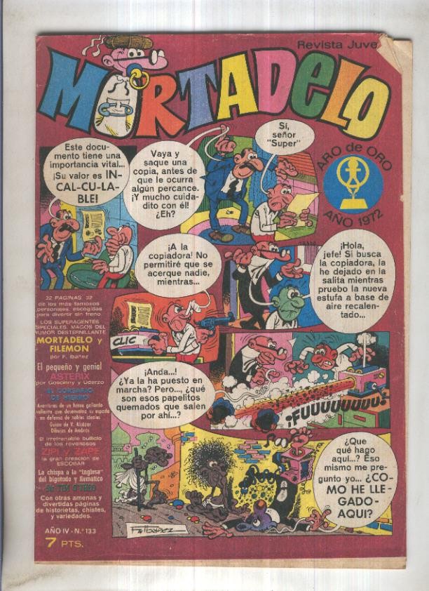 Revista Mortadelo numero 133 (falta pagina 17/18)