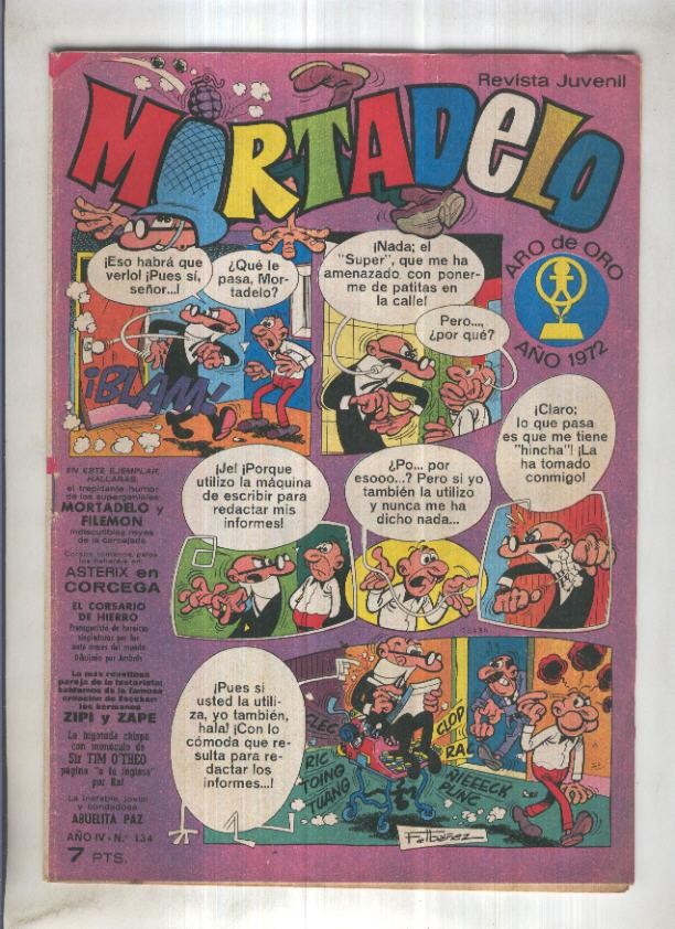 Revista Mortadelo numero 134 (falta pagina 17/18)