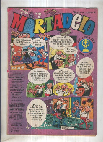 Revista Mortadelo numero 134 (falta pagina 17/18)