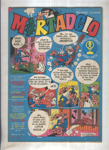 Revista Mortadelo numero 135 (falta pagina 15/16)