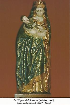 POSTAL 54306: Virgen del Socorro. Antequera Malaga