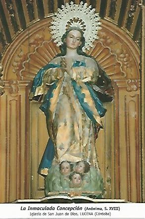 POSTAL 54320: La Immaculada Concepcion (anonima del siglo XVIII). Lucena Cordoba