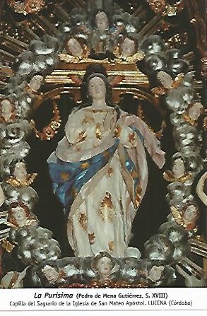 POSTAL 54322: La Purisima de Pedro de Mena. Lucena Cordoba