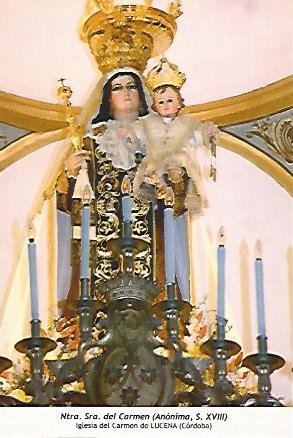 POSTAL 54326: Virgen del Carmen. Lucena Cordoba