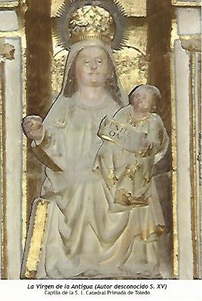 POSTAL 54369: Virgen de la Antigua (siglo XV). Catedral de Toledo