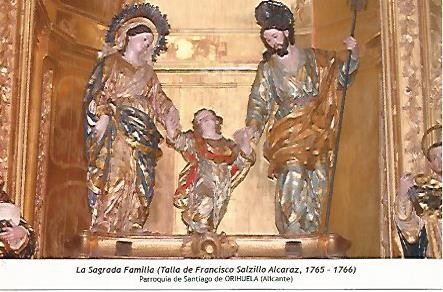 POSTAL 54387: La Sagrada Familia de Francisco Salzillo 1765-1766. Orihuela Alicante