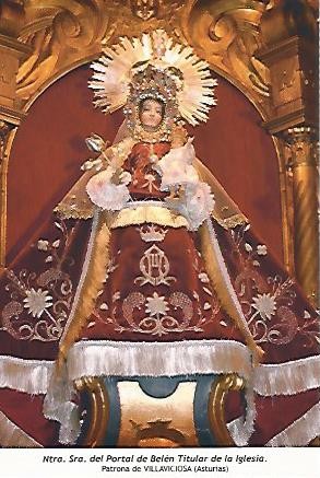 POSTAL 54391: Nuestra Señora del Portal de Belen. Villaviciosa Asturias
