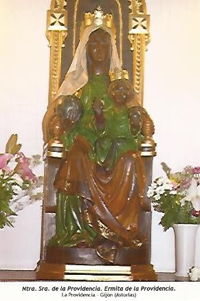 POSTAL 54393: Nuestra Señora de la Providencia. Gijon Asturias
