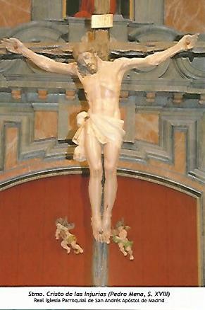 POSTAL 54395: Cristo de las Injurias de Pedro de Mena siglo XVIII. Madrid
