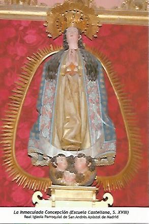 POSTAL 54396: La Immaculada Concepcion (siglo XVIII). Madrid