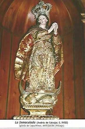 POSTAL 54422: La Immaculada de Anres de Calvajar (siglo XVIII). Antequera Malaga